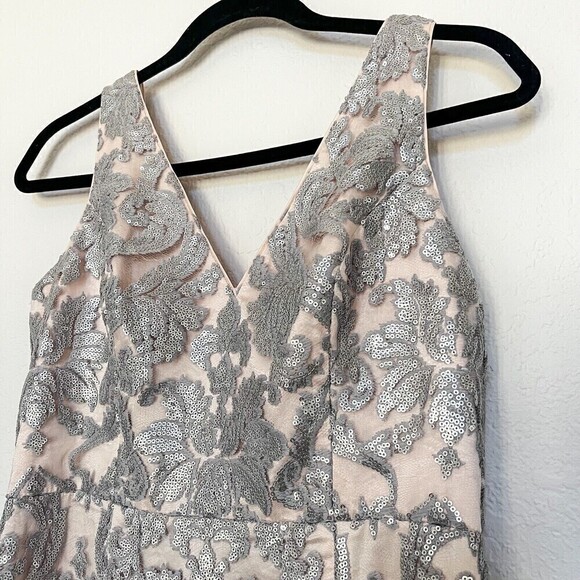 Eliza J Embroidered Sequin Dress Size 8 - Picture 6 of 10